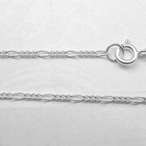 925 Sterling Silver Figaro Chain Necklace - Charming and Trendy Ltd