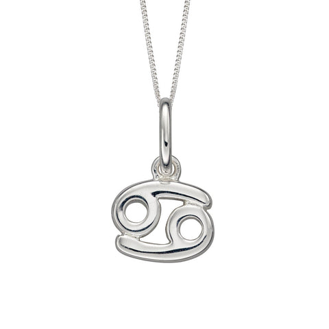 925 Sterling Silver Cancer Zodiac Pendant Necklace