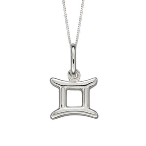 925 Sterling Silver Gemini Zodiac Pendant Necklace - Charming and Trendy Ltd