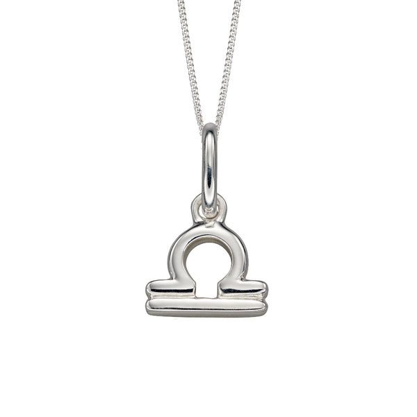 925 Sterling Silver Libra Zodiac Pendant Necklace - Charming and Trendy Ltd