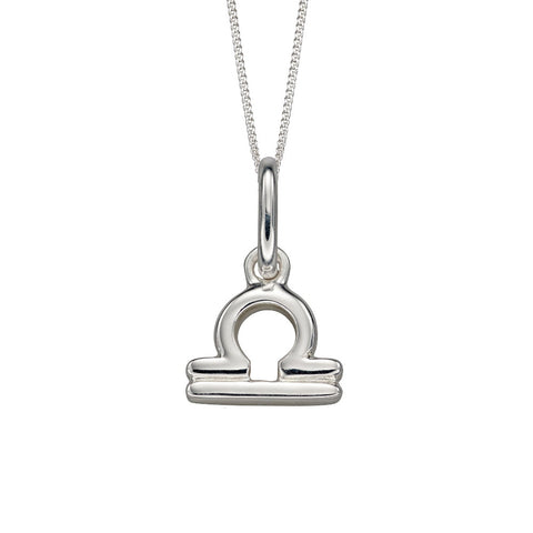 925 Sterling Silver Libra Zodiac Pendant Necklace - Charming and Trendy Ltd