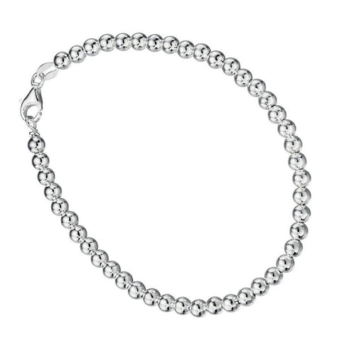 925 Sterling Silver Ball Chain Bracelet - Charming and Trendy Ltd