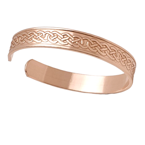 Copper Bangle Bracelets 3/8in - Celtic Weave - Charming and Trendy Ltd