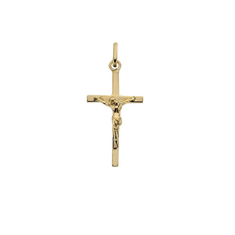 9ct Yellow Gold Crucifix Cross Pendant - Charming and Trendy Ltd
