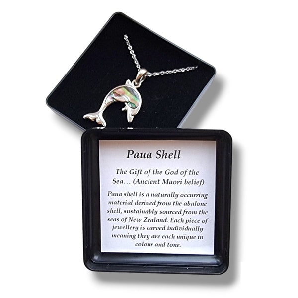 African Elephant Paua Abalone Shell Pendant - Gift Boxed