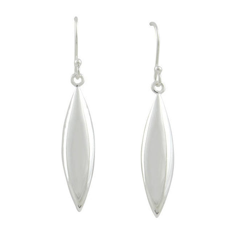 925 Sterling Silver Plain Sphere Drop Earrings - Charming and Trendy Ltd