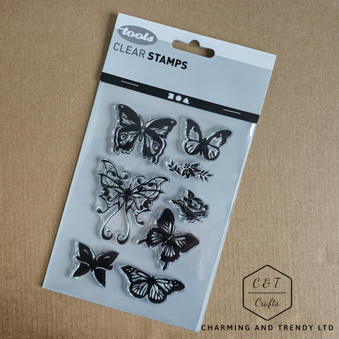 Creativ Butterfly Stamp - 8 Stamps - Charming And Trendy Ltd