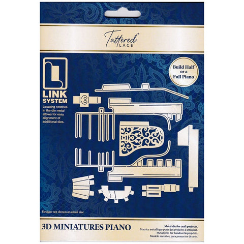 Tattered Lace 3D Miniatures Piano Cutting Die - Charming and Trendy Ltd