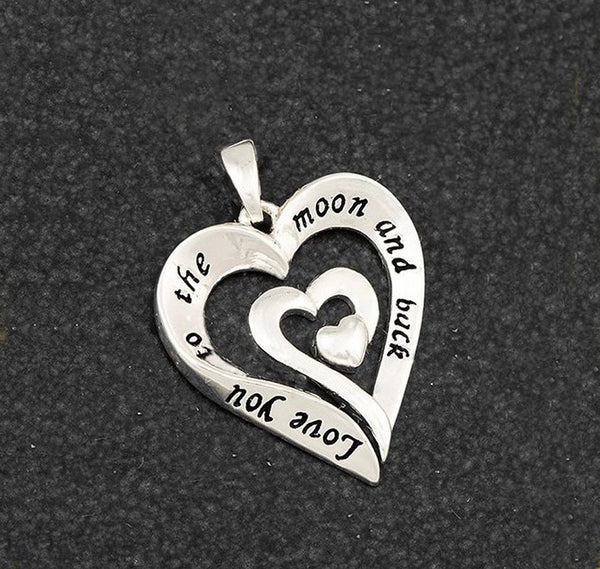 Silver Plated Eternal Heart Pendant - Charming and trendy Ltd