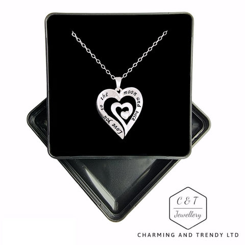 Silver Plated Eternal Heart Pendant - Charming and trendy Ltd