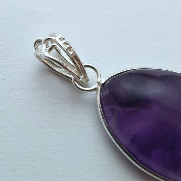925 Sterling Silver Amethyst with 18" Chain - Gift Box