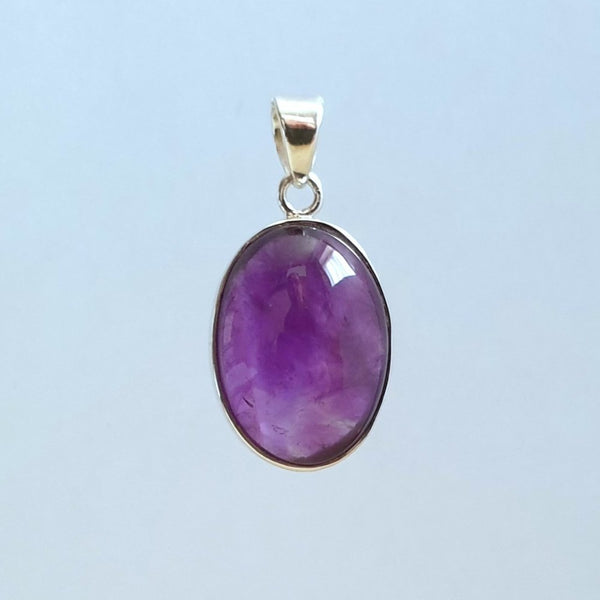 Amethyst Sterling Silver Pendant - Charming And Trendy Ltd