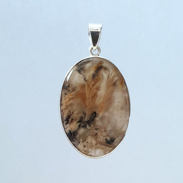 New Agate Sterling Silver Pendant - Charming And Trendy Ltd