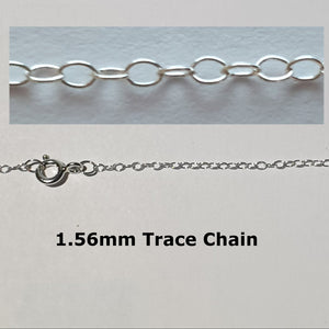 925 Sterling Silver TRACE Chain 1.56mm - Charming And Trendy Ltd