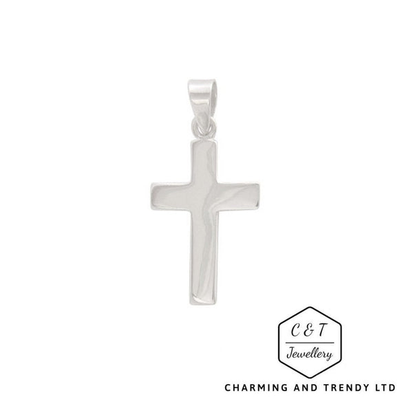 925 Solid Sterling Silver Cross Pendant - Charming and Trendy Ltd