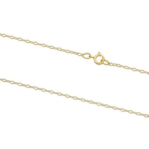 9Ct Gold Trace Chain Necklace 1.20mm - Charming and Trendy Ltd