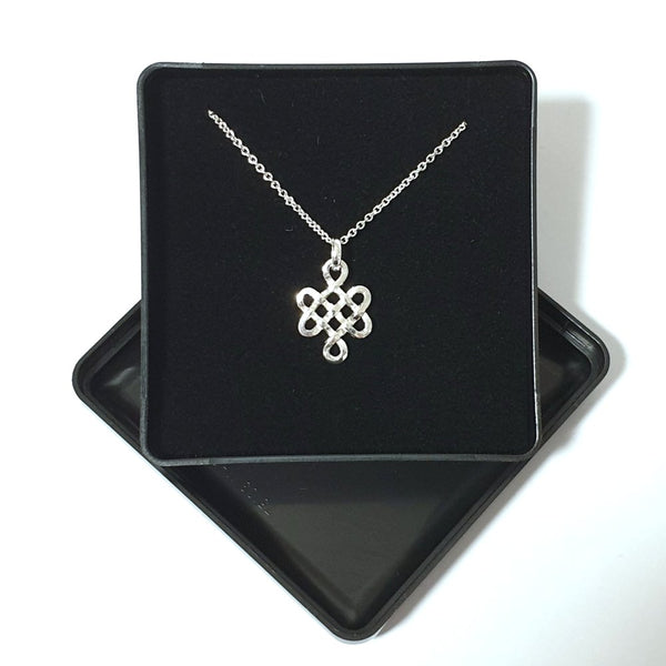 925 Sterling Silver Celtict Pendant Necklace 16-18" - Gift Boxed (No2) - Charming And Trendy Ltd