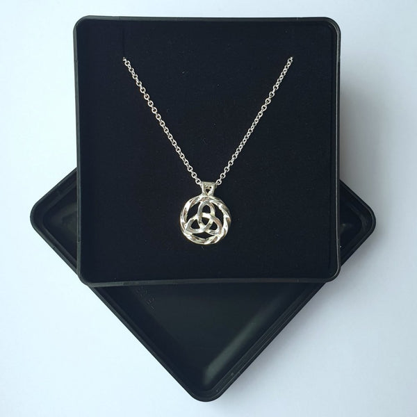925 Sterling Silver Celtict Pendant Necklace 16-18" - Gift Boxed (No1) - Charming And Trendy Ltd