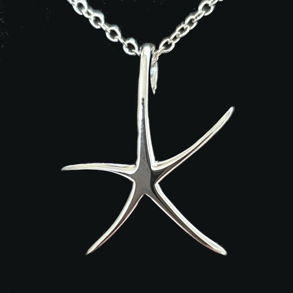 925 Sterling Silver Small Starfish Pendant by Beginnings P2681 (Boxed) - Charming And Trendy Ltd