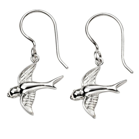 925 Sterling Silver Swallow Drop Earrings - Charming and Trendy Ltd