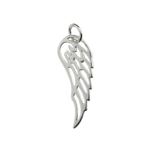 925 Sterling Silver Large Angel Wing Charm - Charming and Trendy Ltd