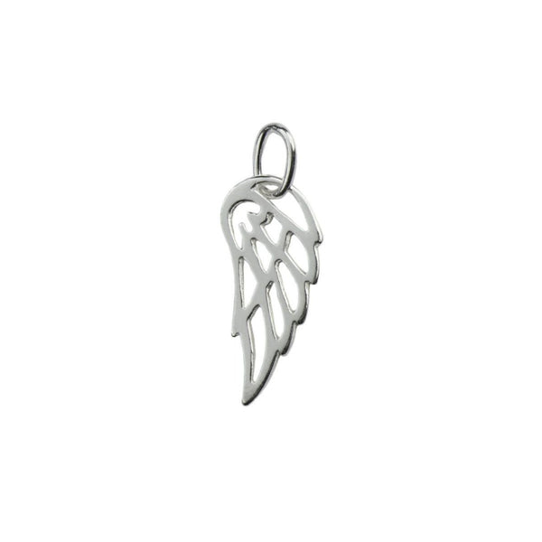925 Sterling Silver Small Angel Wing Pendant Necklace - Charming and Trendy Ltd