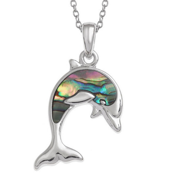 Dolphin Paua Abalone Shell Pendant - Charming and Trendy Ltd