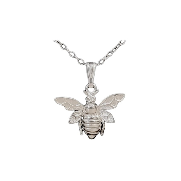 925 Sterling Silver Bumble Bee Pendant Necklace - Charming and Trendy Ltd