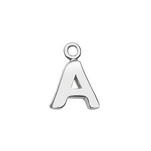 925 Sterling Silver Initial Letter Pendant Charm Necklace - Charmng and Trendy Ltd