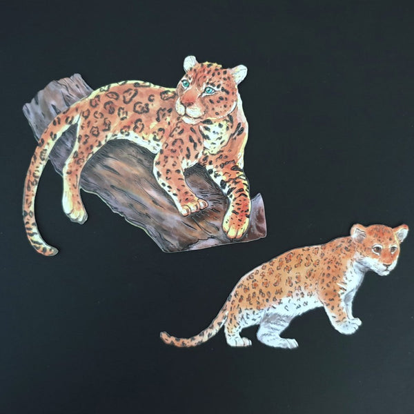Jaguar & Cub Die Cuts (Decoupage, Crafting, Card Making) - Charming And Trendy Ltd