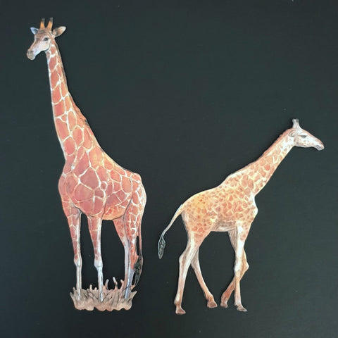 Giraffe & Calf Die Cuts (Decoupage, Crafting, Card Making) - Charming And Trendy Ltd