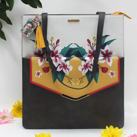 House of Disaster Frida Kahlo 2 in 1 Tote and Clutch Bag - RRP £69.99 - Charming And Trendy Ltd